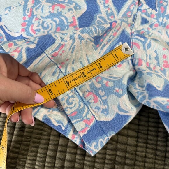 Lilly Pulitzer Callahan Shorts Size 6 into the deep Blue Tropical Seashell - Picture 13 of 14